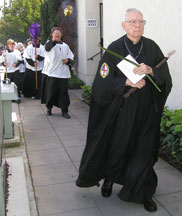 2005 Palm Sunday procession around All Saints' Episcopal Church (Hillcrest's oldest 