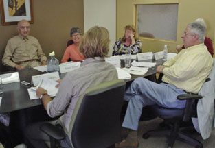 Uptown Planners board at their June 2009 meeting