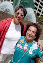 Aida Mancilas & Gracia de Pick commenorating the 84the anniversary of American Women’s Suffrage, August 2005 SD City Hall