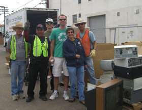 E-waste recycling event in Hillcrest, Sunday, April 11, 2010