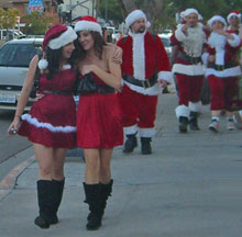 Santas invade Hillcrest on Saturday, December 19, 2009