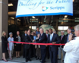 Ribbon cutting for new powerplant at Scripps Mercy Hospital, January