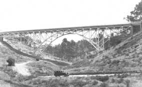 First Street Bridge over Maple Canyon in 1931