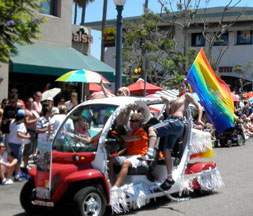HillQuest truck in the 2010 gay pride parade