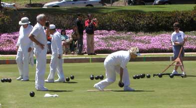 Lawn bowling in Balboa Park
