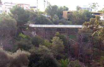 Quince Street pedestrian bridge over Maple Canyon in Bankers Hill